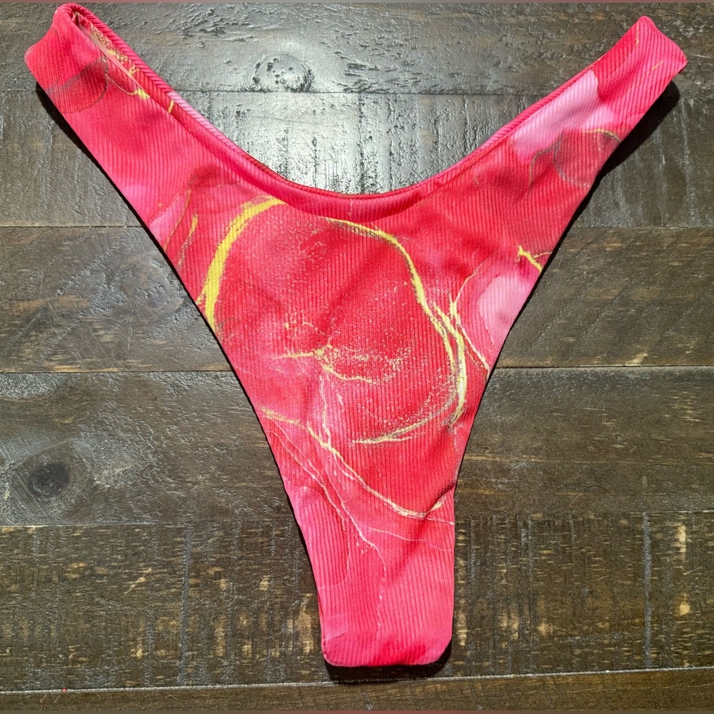 NWOT Pink Floral Bikini Sz Small - Picture 7 of 15